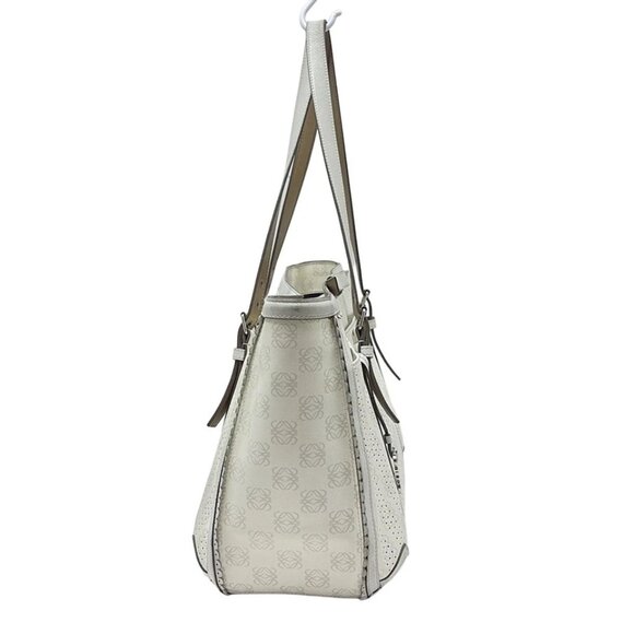 LOEWE - White Light gray PVC Leather Shoulder Bag 386-073025 - Picture 3 of 8